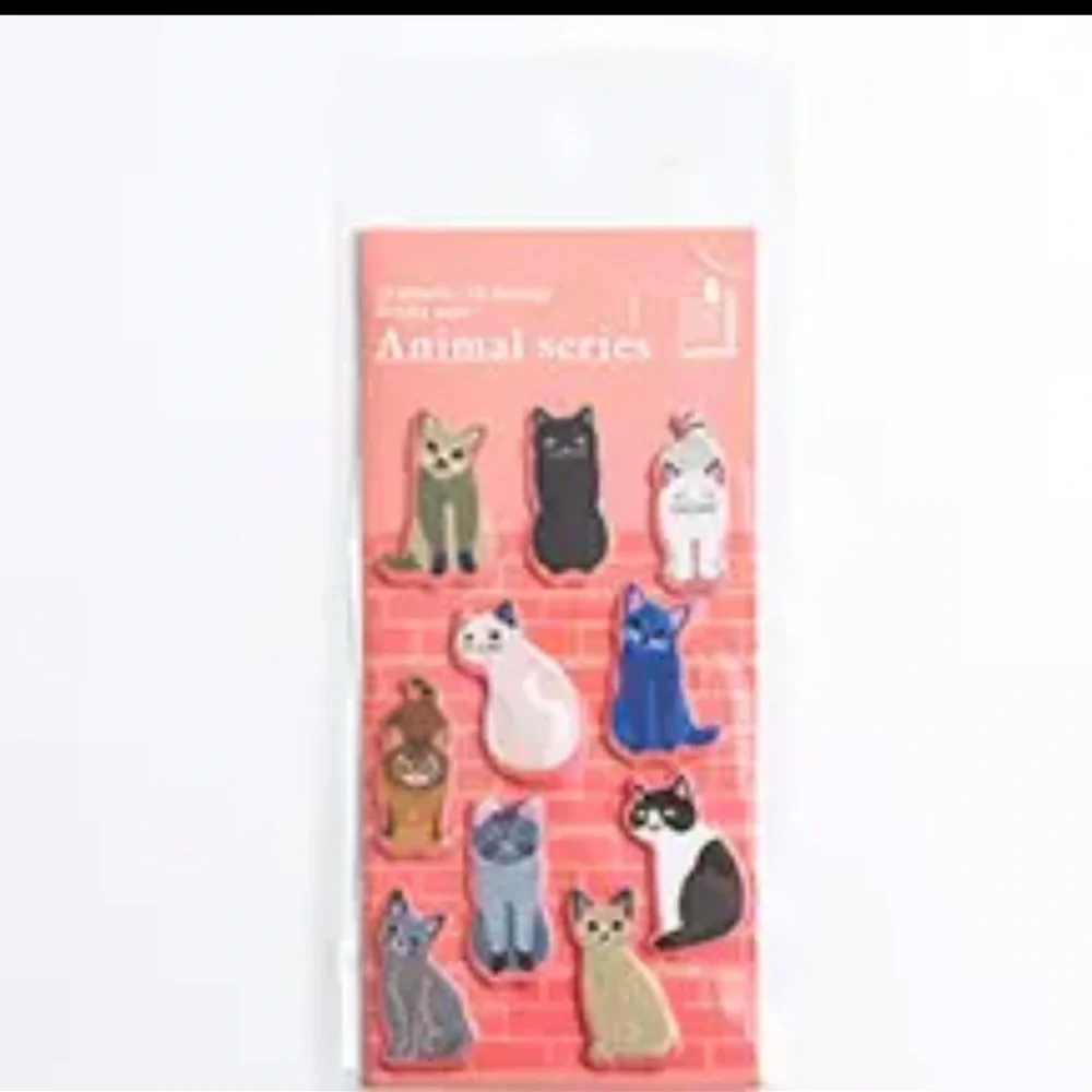 $2 CAT STICKY MEMO PAD. $2 WITH ANY ORDER OF $10 OR MORE